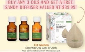 Oil Garden - Essential Oils 12ml Or 25ml offers at $39.99 in WHOLEHEALTH