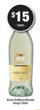Brown Brothers - Moscato Range 750ml offers at $15 in Bottler