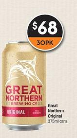 Great Northern - Original 375ml Cans offers at $68 in Super Cellars