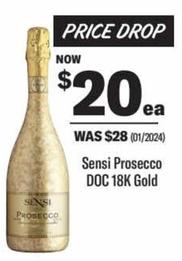 Prosecco offers at $20 in Liquorland
