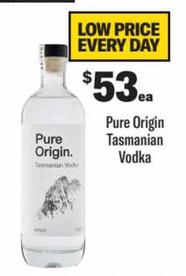 Vodka offers at $53 in Liquorland