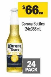 Corona beer offers at $66 in Liquorland