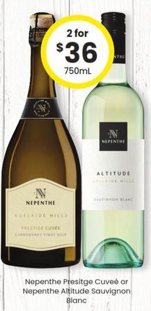 Nepenthe - Presitge Cuveé Or Altitude Sauvignon Blanc offers at $36 in The Bottle-O