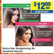 Kativa - Hair Straightening Kit Assorted Variants offers at $12.99 in My Chemist