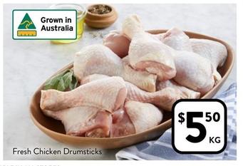 Fresh Chicken Drumsticks offers at $5.5 in Foodworks