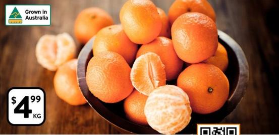 Imperial Mandarins offers at $4.99 in Foodworks