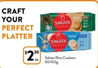 Sakata - Rice Crackers 90/100g offers at $2.3 in Foodworks