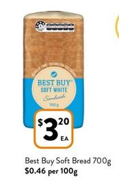 Best Buy - Soft Bread 700g offers at $3.2 in Foodworks