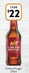 Carlton - Draught 375ml offers at $22 in Foodworks