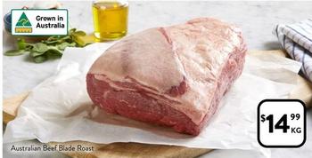 Australian Beef Blade Roast offers at $14.99 in Foodworks