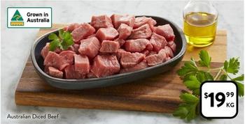 Australian Diced Beef offers at $19.99 in Foodworks