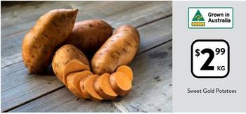 Sweet Gold Potatoes offers at $2.99 in Foodworks