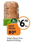 Helga's - Gluten Free Bread 470/500g offers at $6.7 in Foodworks