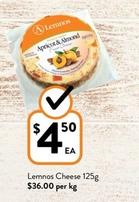 Lemnos - Cheese 125g offers at $4.5 in Foodworks