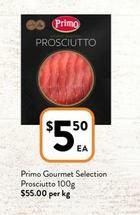 Primo - Gourmet Selection Prosciutto 100g offers at $5.5 in Foodworks