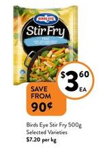 Birds Eye - Stir Fry 500g Selected Varieties offers at $3.6 in Foodworks