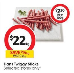 D'orsogna - Tasty Sticks offers at $22 in Coles