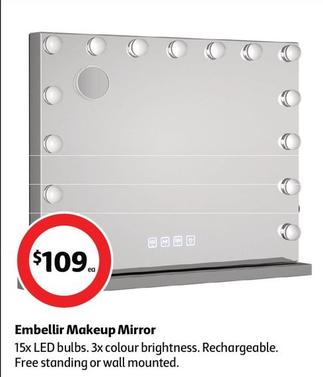 Embellir Makeup Mirror offers at $109 in Coles