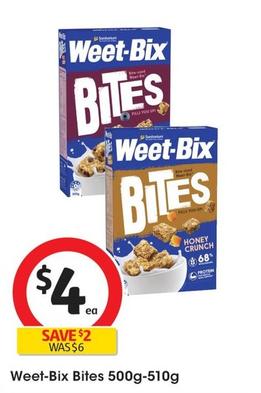 Weet-Bix Bites 500g-510g offers at $4 in Coles