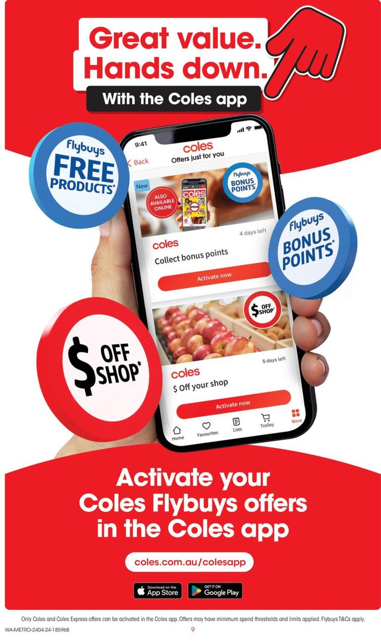 Coles App offers in Coles
