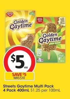 Streets - Gaytime Multi Pack 4 Pack 400mL offers at $5 in Coles