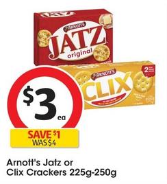 Arnott's - Clix Crackers 225g-250g offers at $3 in Coles