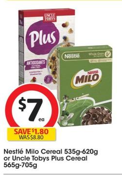 Nestlè - Milo Cereal 535g-620g offers at $7 in Coles