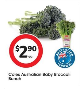 Coles - Australian Baby Broccolini Bunch offers at $2.9 in Coles