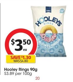 Hooley - Rings 90g offers at $3.5 in Coles