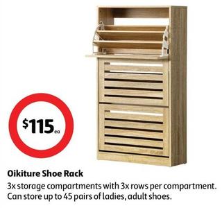 Oikiture - Shoe Rack offers at $115 in Coles