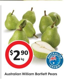 Australian William Bartlett Pears offers at $2.9 in Coles