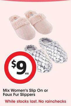 Mix Women's Slip On offers at $9 in Coles