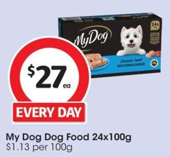 My Dog - Dog Food 24x100g offers at $27 in Coles