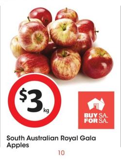South Australian Royal Gala Apples offers at $3 in Coles