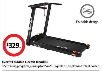 Everfit - Foldable Electric Treadmill offers at $329 in Coles