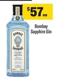 Bombay Sapphire - Gin offers at $57 in Coles