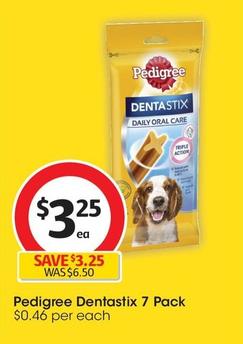 Pedigree - Dentastix 7 Pack offers at $3.41 in Coles