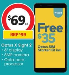Optus - X Sight 2 offers at $69 in Coles
