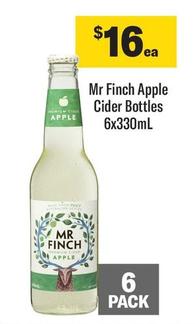 Mr Finch - Apple Cider Bottles 6x330ml offers at $16 in Coles