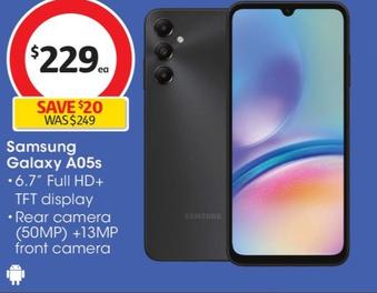 Samsung - Galaxy A05s offers at $229 in Coles