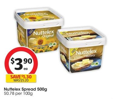 Nuttelex - Spread 500g offers at $3.9 in Coles