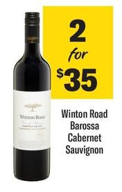 Winton Road - Barossa Cabernet Sauvignon offers at $35 in Coles