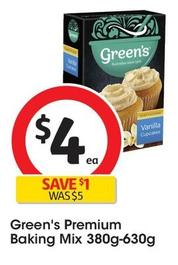 Green’s - Premium Baking Mix 380g-630g offers at $4 in Coles