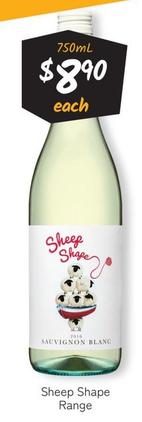 Sheep Shape - Range offers at $8.9 in Cellarbrations