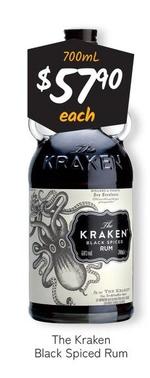 The Kraken - Black Spiced Rum offers at $57.9 in Cellarbrations