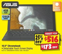 Asus - 10.5" Chromebook offers at $516 in JB Hi Fi