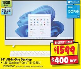 Hp - 24" All-in-one Desktop offers at $1599 in JB Hi Fi