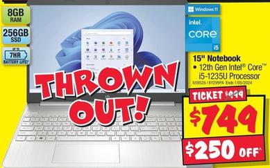 Hp laptops offers at $749 in JB Hi Fi