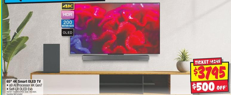 Lg - 65" 4k Smart Oled Tv offers at $3795 in JB Hi Fi