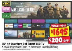 Lg - 65" 4k Quantum Dot Smart Led Tv offers at $1695 in JB Hi Fi
